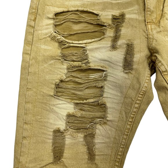 Heritage America Destroyed Denim Shorts (36) - Picture 4 of 11